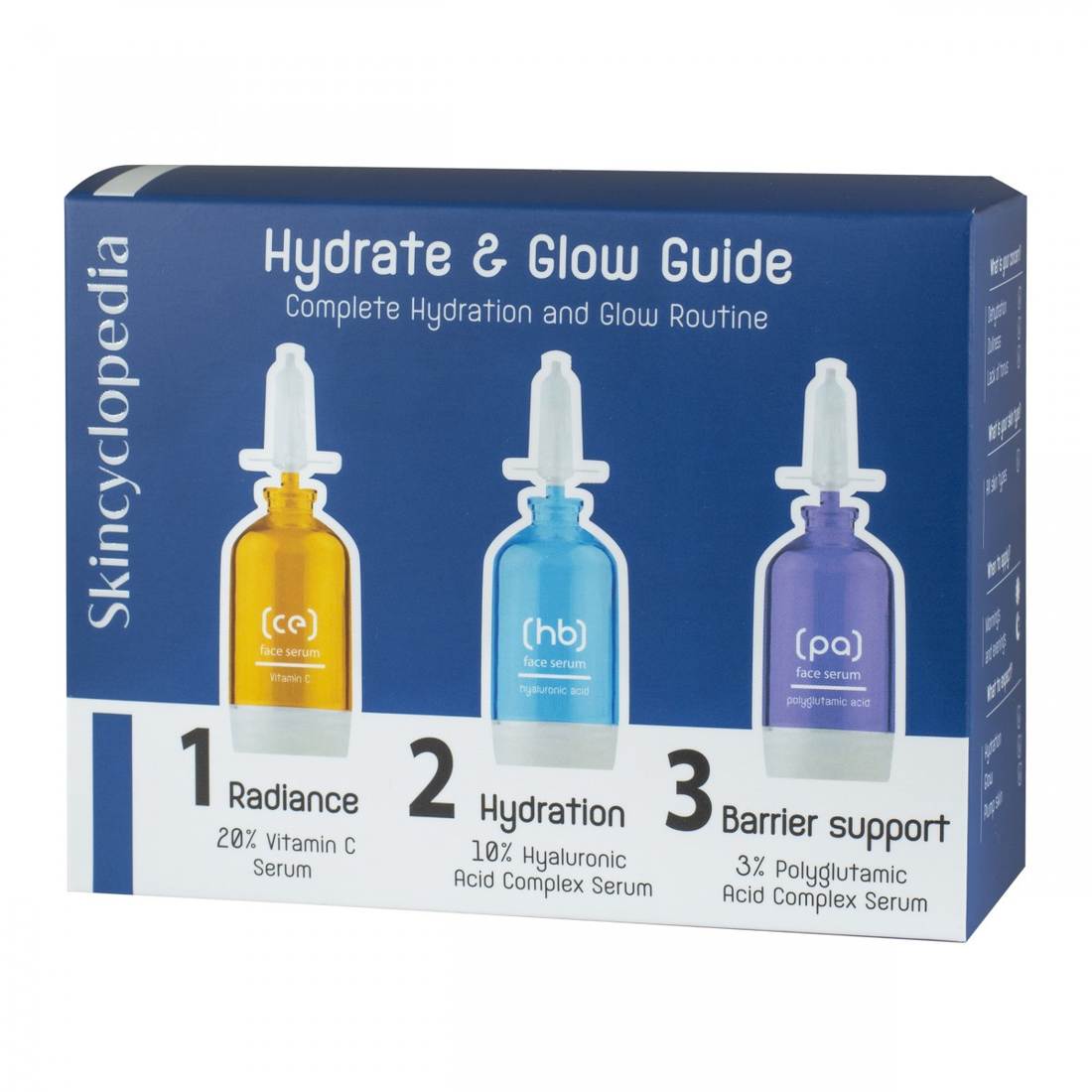 Skincyclopedia Hydrate &amp; Glow Guide Complete Hydration and Glow Routine Set