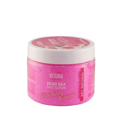 Victoria Beauty Dead Sea Salt Scrub Strawberry Romance Face &amp; Body Scrub 400g