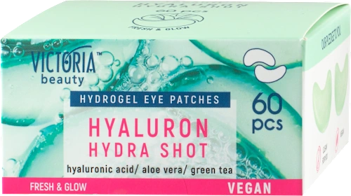 Victoria Beauty Hyaluron Hydra Shot Hydrogel Eye Patches 60 pcs — box view