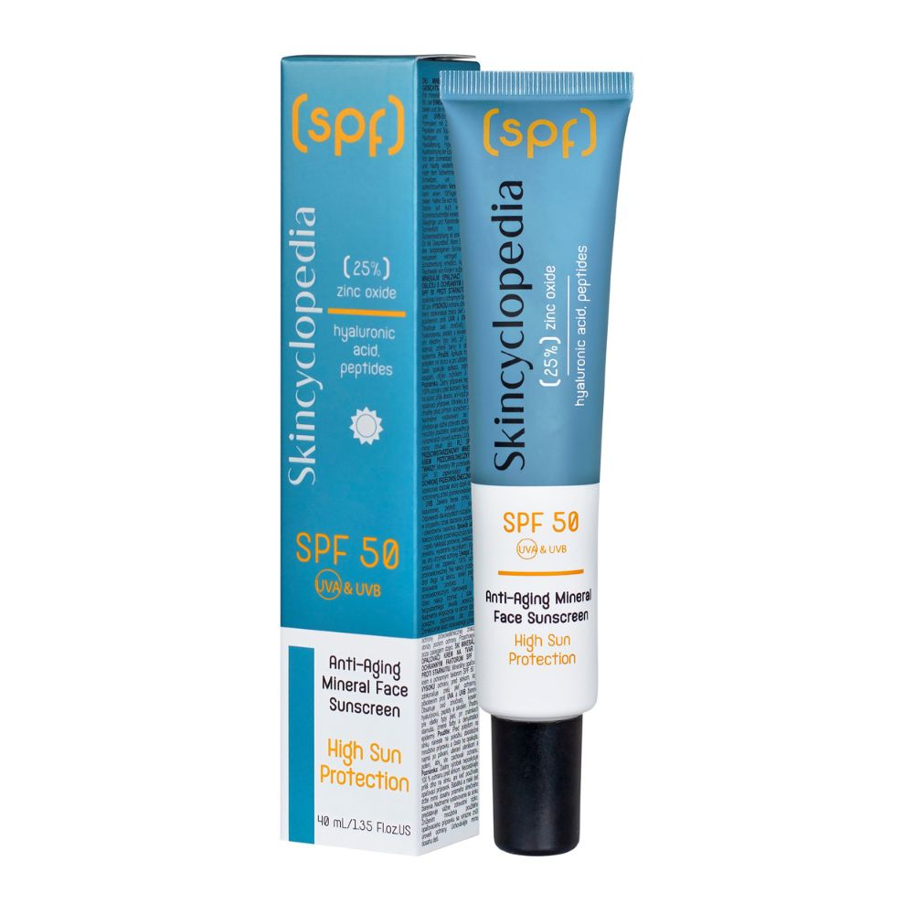 Skincyclopedia SPF 50 Anti-Aging Mineral Face Sunscreen 40ml